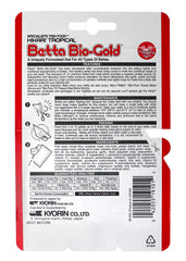 Envase de 20 g de Hikari Betta Bio-Gold listo para usar.