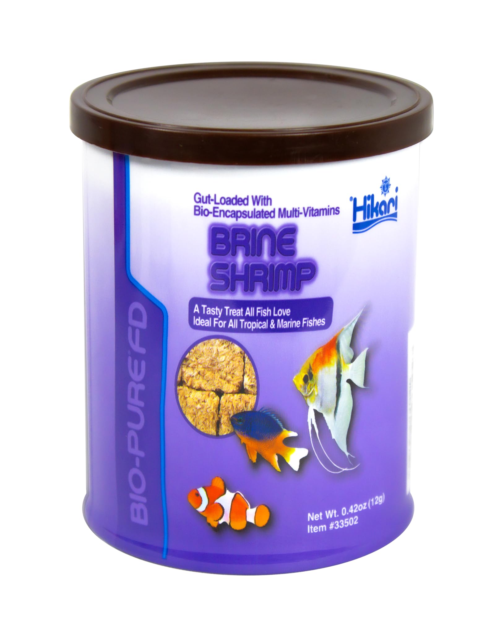Hikari Bio-Pure dispensador con trinquete patentado para porciones precisas.