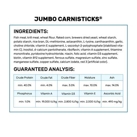 Hikari Jumbo Carni con textura hidratada similar a alimento vivo.