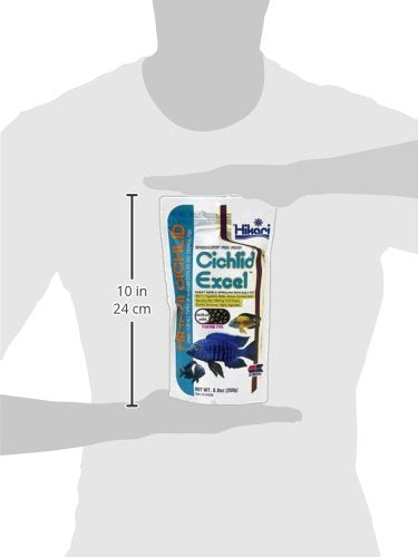 Hikari Cichlid Excel: primer plano de pellets para cíclidos