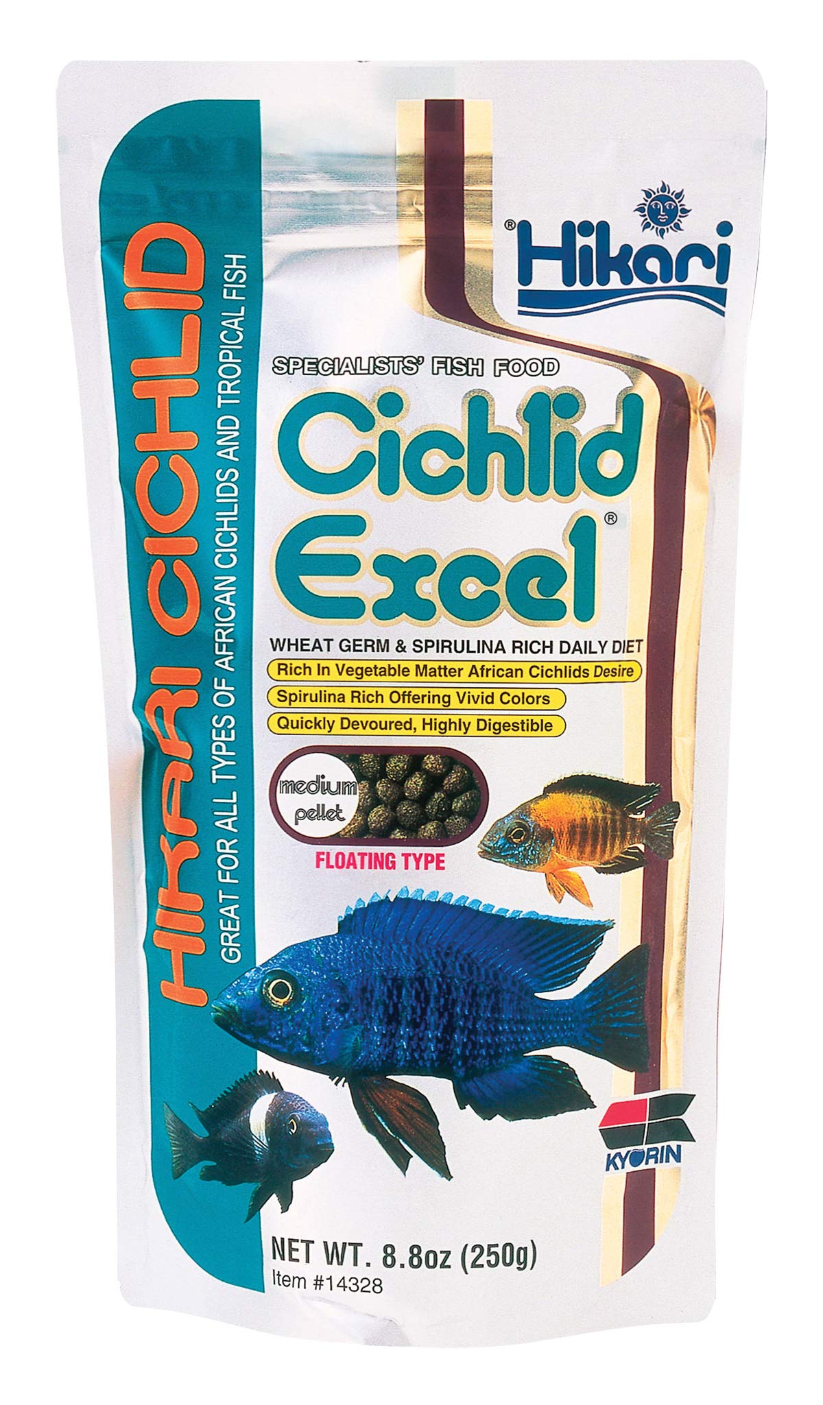 Hikari Cichlid Excel: pellets flotantes para monitorizar ingesta diaria de peces
