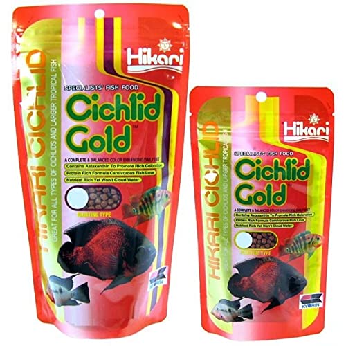 Hikari Cichlid Gold Medium, alimento para cíclidos con brillo natural.