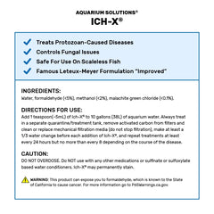 Hikari Ich-X Tratamiento 1 Galón: vertido suave para aplicación segura en acuario.