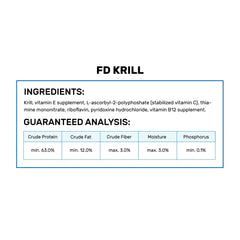 Hikari krill liofilizado, gránulos visibles para una alimentación diaria.