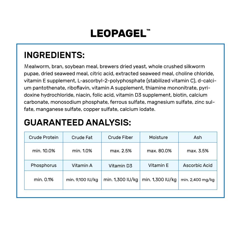 Hikari LeopaGel: uso directo sin mezclar, rápido de alimentar.