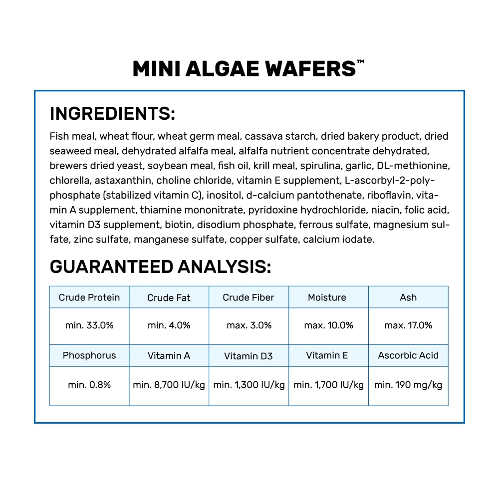 Con Hikari Mini Algas, el agua se mantiene clara durante la alimentación