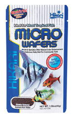 Hikari Obleas Micro, envase en primer plano, alimento balanceado para peces.