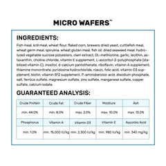 Hikari Obleas Micro, pellets visibles, favorecen crecimiento y nutrición.