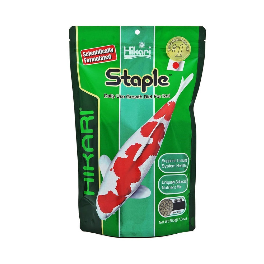 Hikari pellets flotantes para koi, tamaño mediano, facilita monitorizar la ingesta diaria.