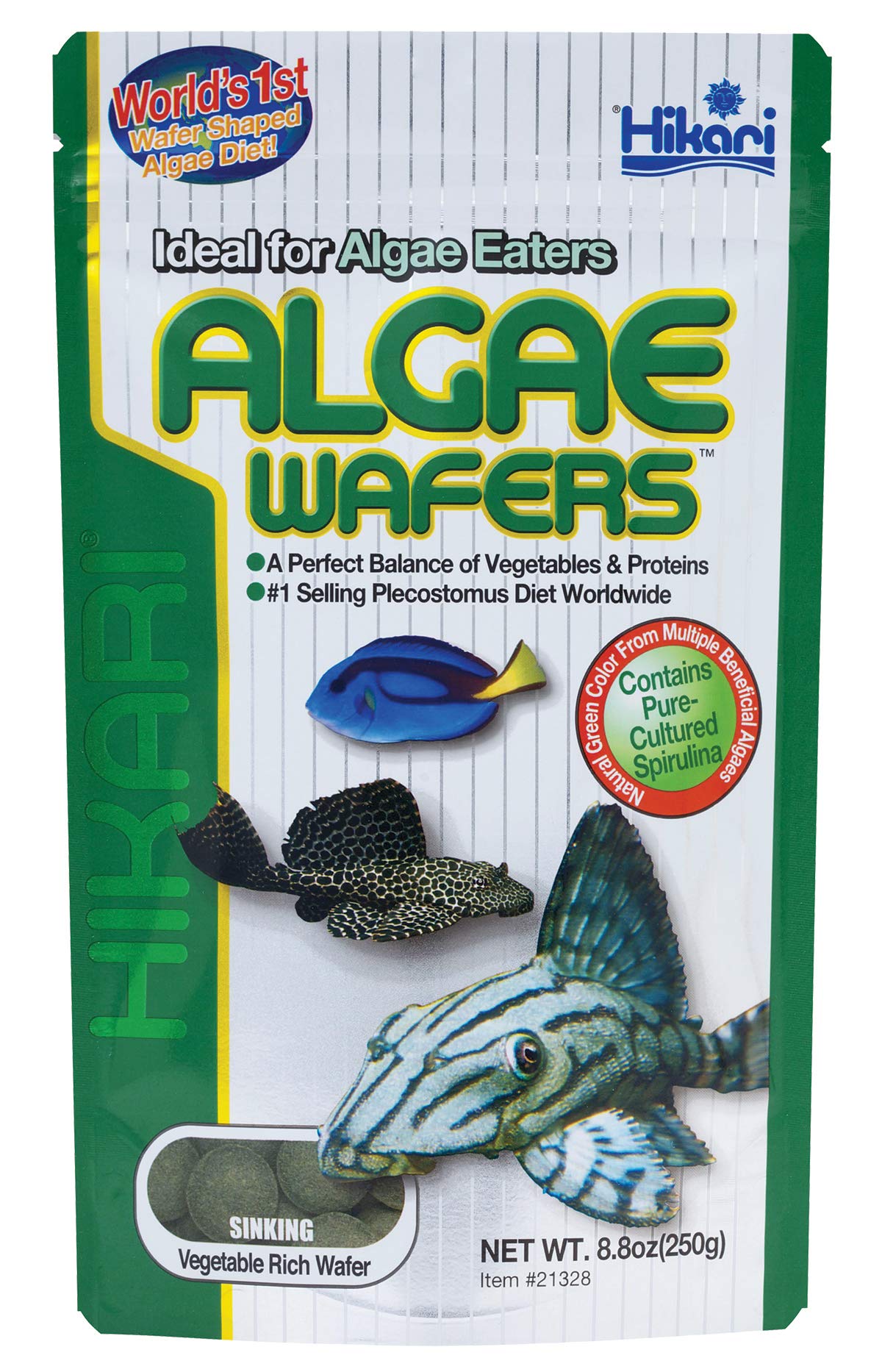 Hikari tabletas algas tropical frente: alimento sabroso para plecos que favorece su crecimiento saludable