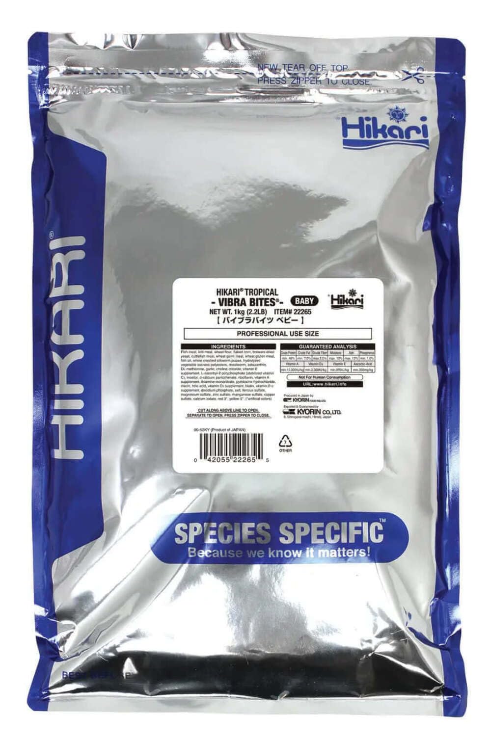 Hikari Vibra Bites empaque de 0.18 oz, práctico para criaderos y acuarios pequeños