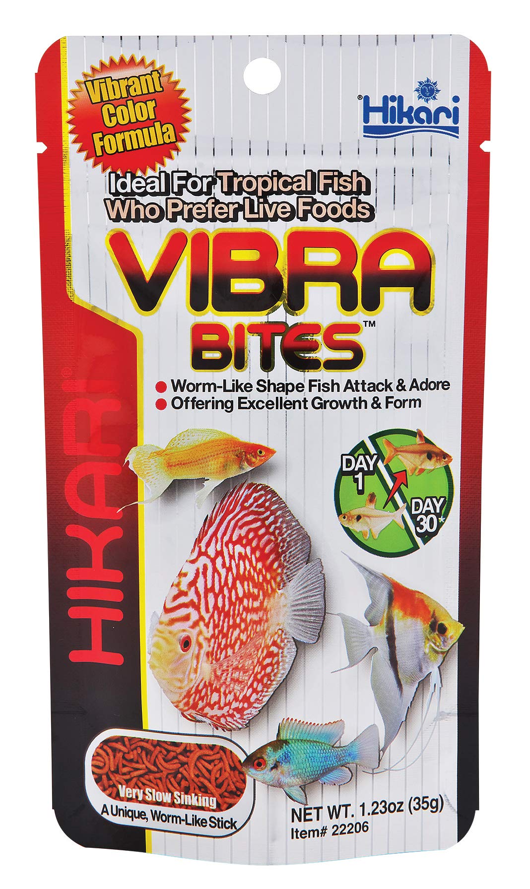 Hikari Vibra Bites envase práctico para alimentar peces tropicales