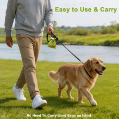 Hilihali accesorio dispensador-bolsas para perro con clip de agarre.