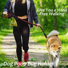 Hilihali dispensador de bolsas para perro con abrazadera, fácil de enganchar.