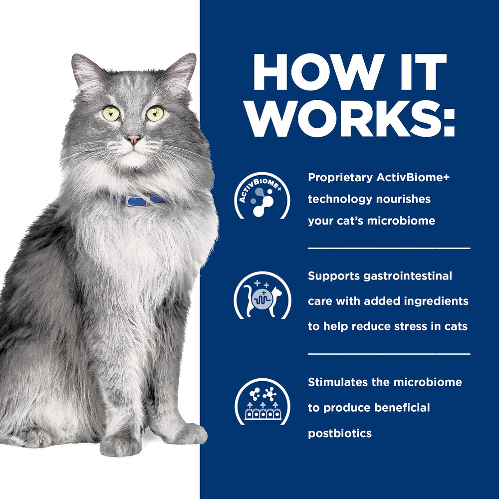 Hill's Prescription Diet Bioma Digestivo Estrés Gato, clave para movimientos regulares