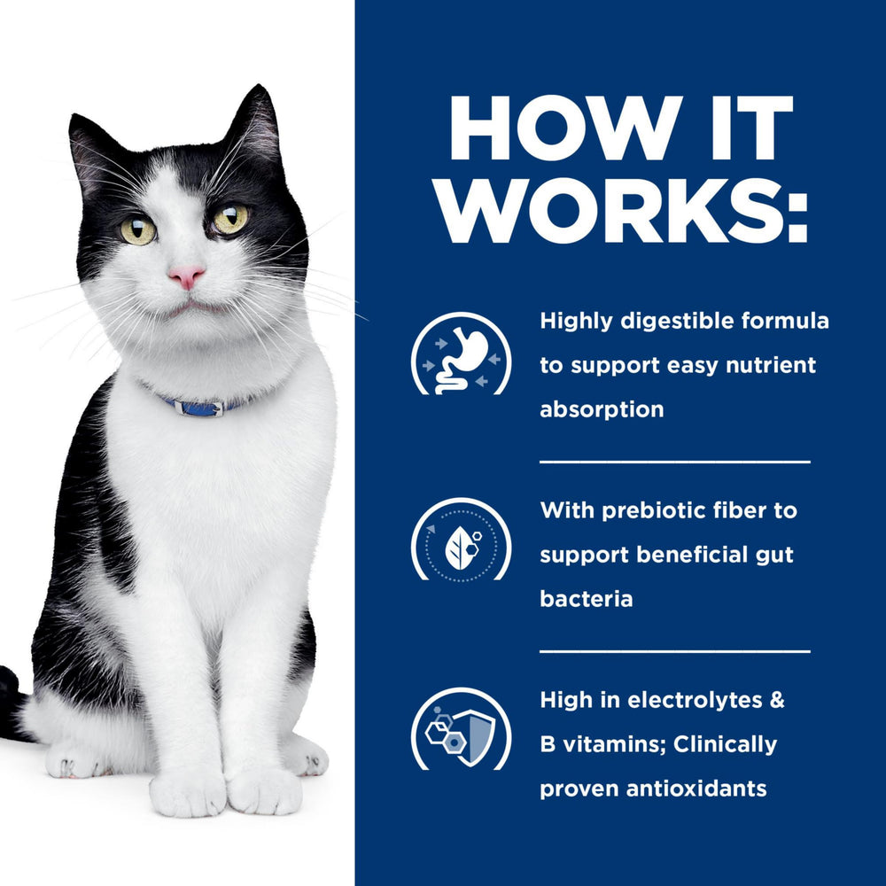 Recomendación veterinaria de Hill's i/d para gatos adultos