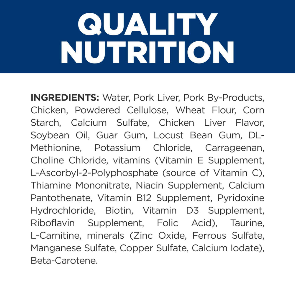 L-carnitina en Hill's w/d para metabolismo de grasa en gatos