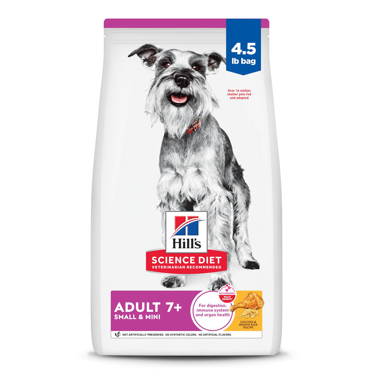 Hill's Science Diet Adult 7+ croquetas compactas para perros pequeños, fáciles de morder