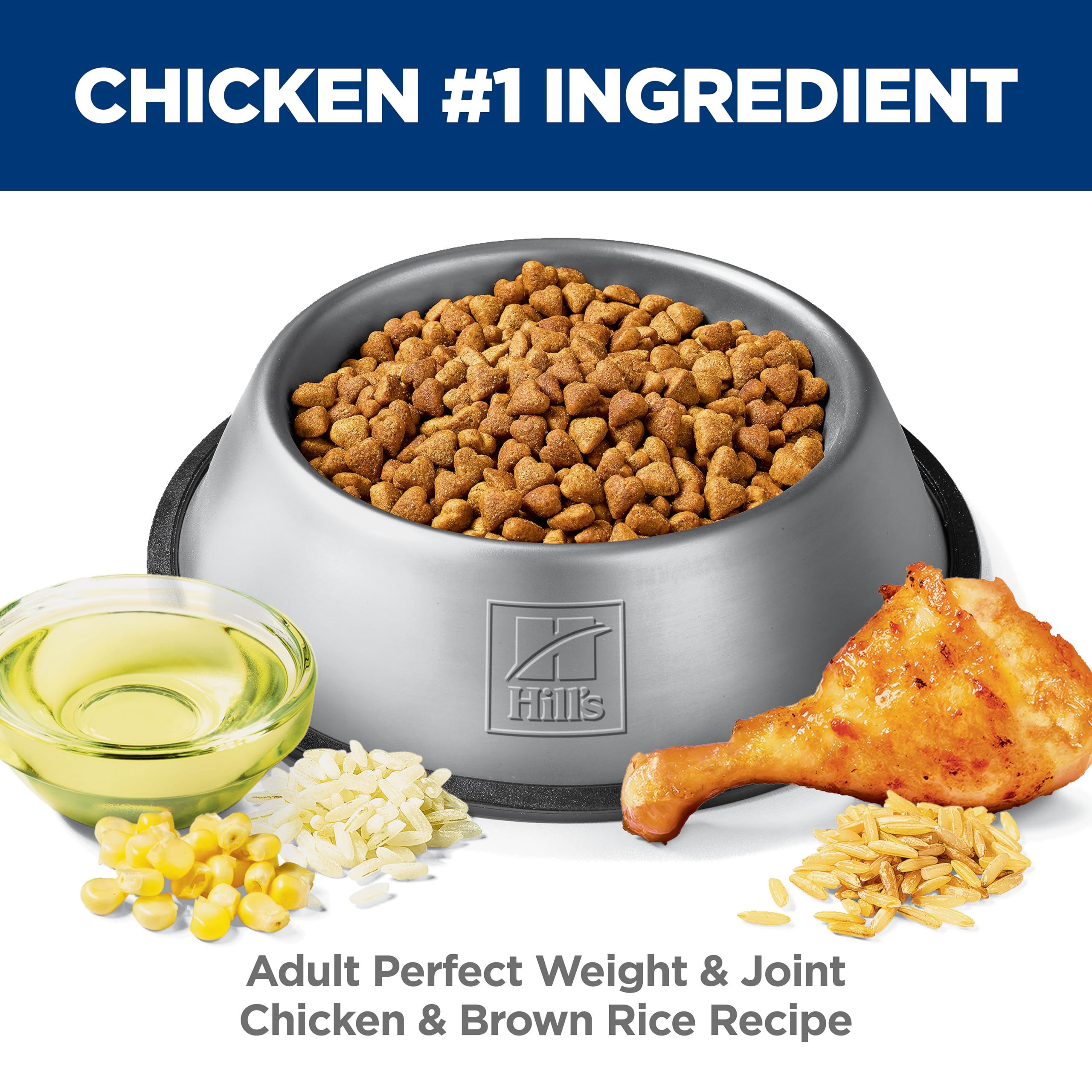 Hill's Science Diet Perfect Weight & Joint Support tazón de comida para perros.