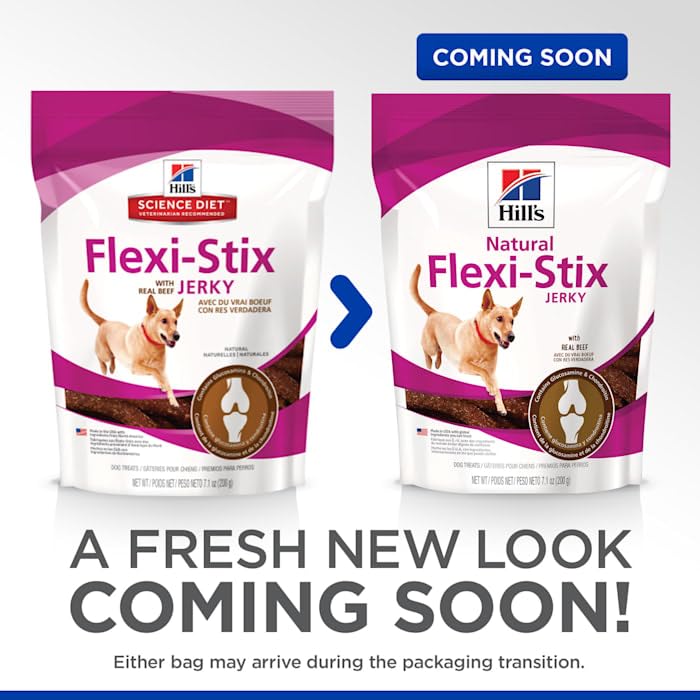 Hill's Natural Flexi-Stix en bolsa, snack para premiar al perro.