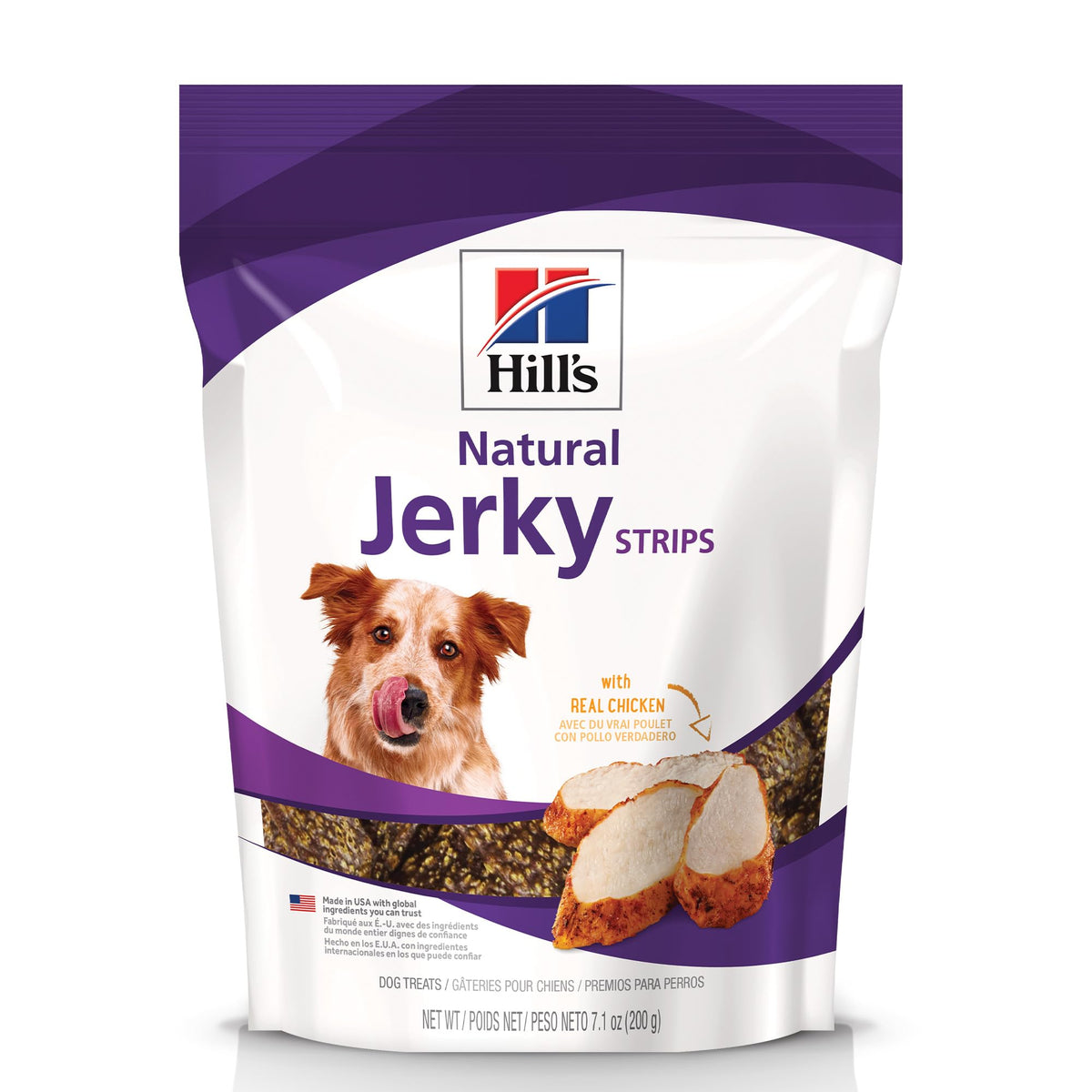 Hill's Natural Jerky Strips Pollo en bolsa de 7.1 oz para premiar durante entrenamiento