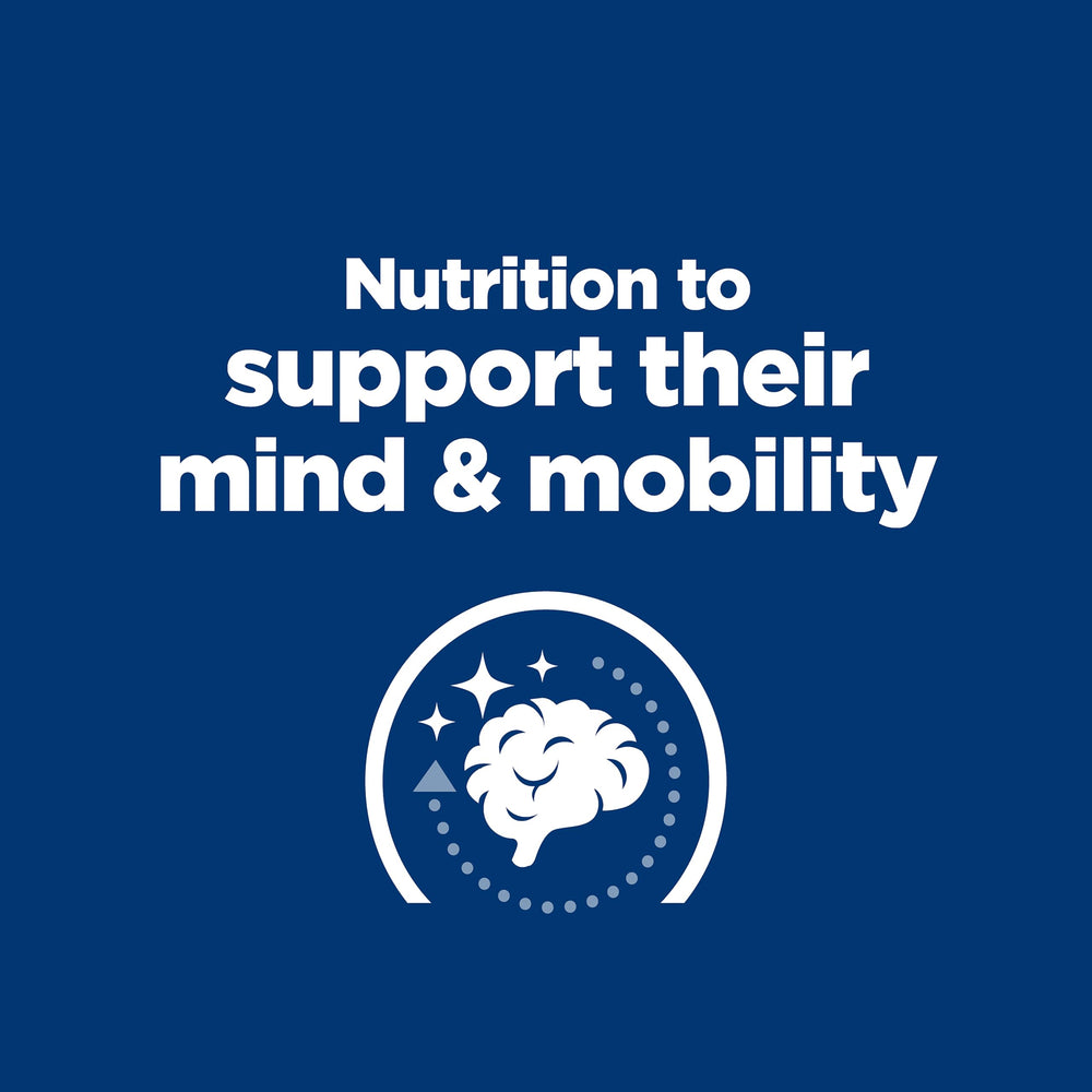 Hill's Prescription Diet Brain Care + j/d, kibble orientado a memoria y aprendizaje.