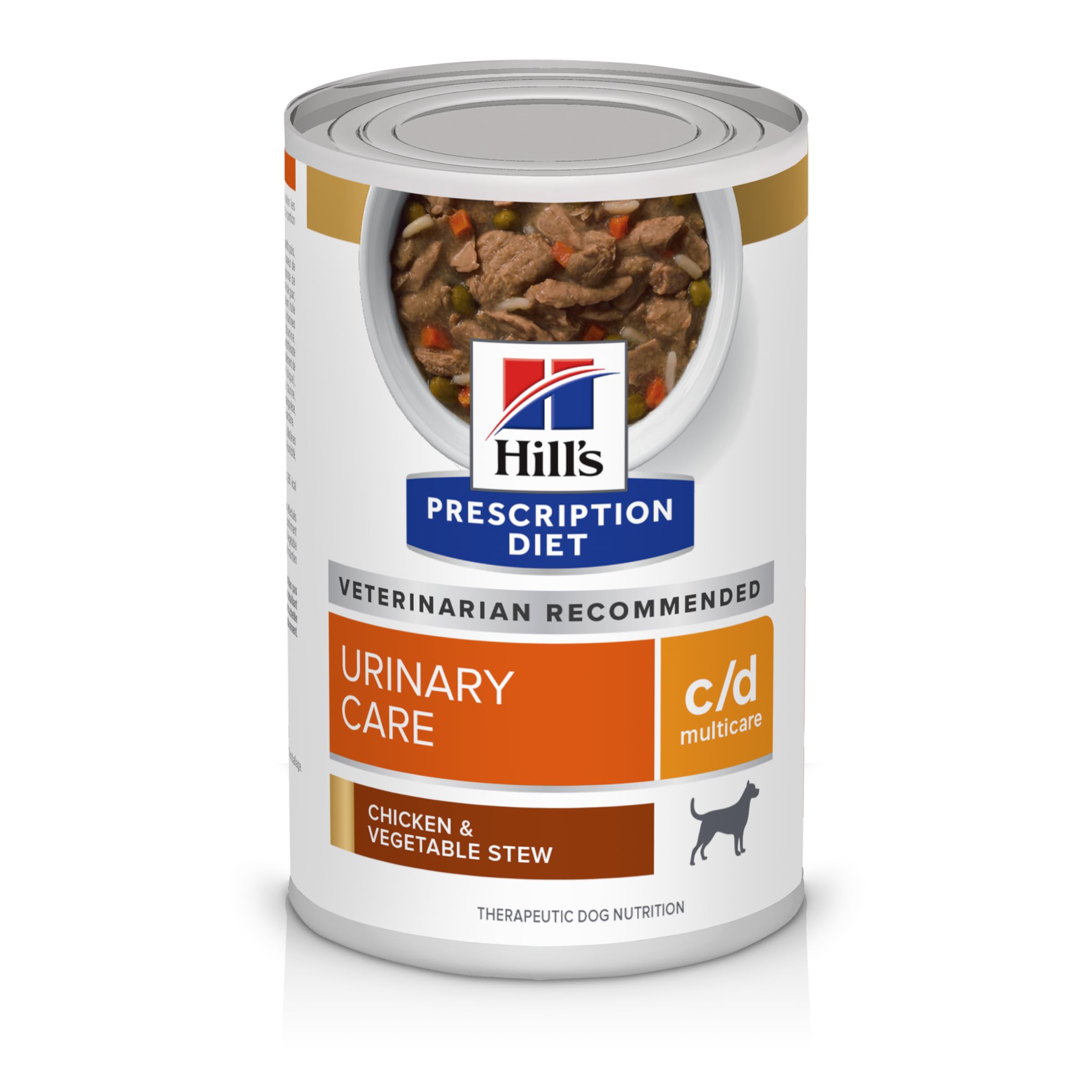 Hill's Prescription Diet c/d Multicare estofado de pollo y verduras en lata, apoya la salud urinaria