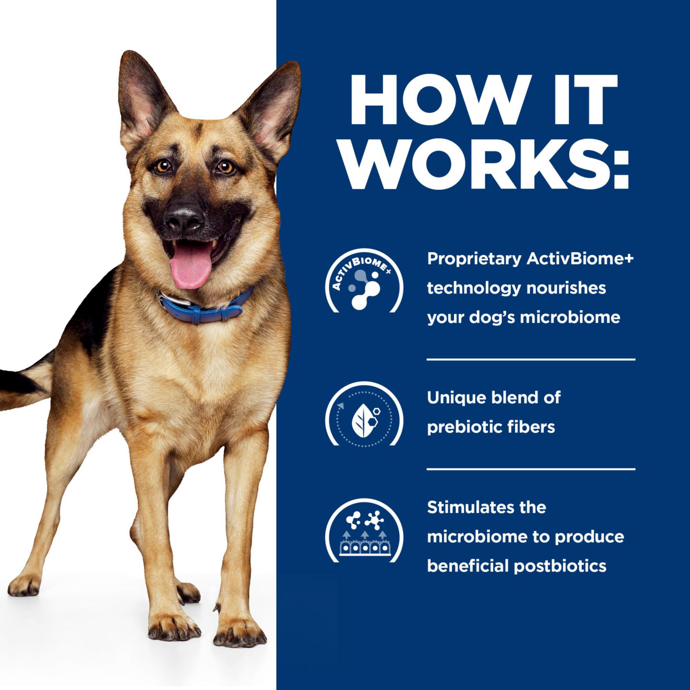 Uso diario recomendado de Hill's Gastrointestinal Biome para perros
