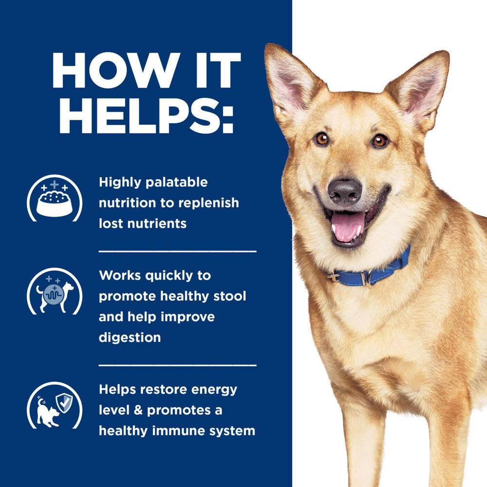 Hill's i/d recomendada por veterinarios para apoyo nutricional terapéutico.