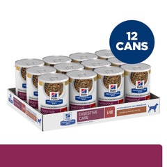 Hill's Prescription Diet i/d, lata con electrolitos y vitaminas B para reponer nutrientes.