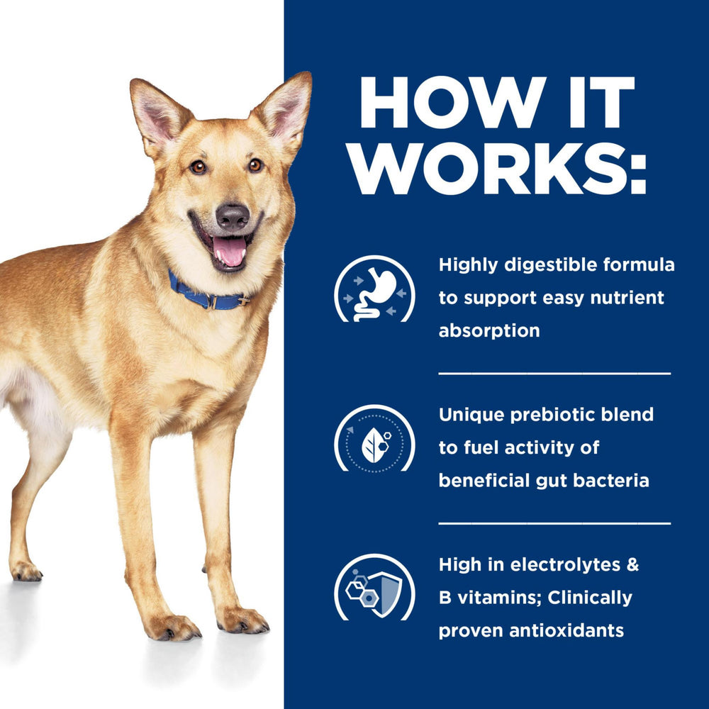 Hill's Prescription Diet i/d, lata-perro-dieta-medica: opción clínica para perros adultos con estómagos sensibles.