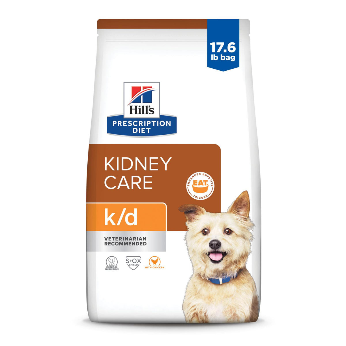 Hill's Prescription Diet k/d Cuidado renal con pollo, croquetas secas para perros