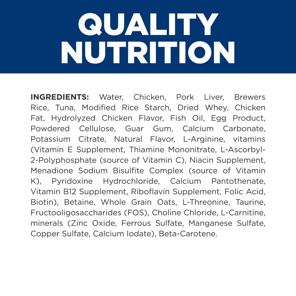 Ingredientes clave de Hill's Prescription Diet k/d para beneficios nutricionales.