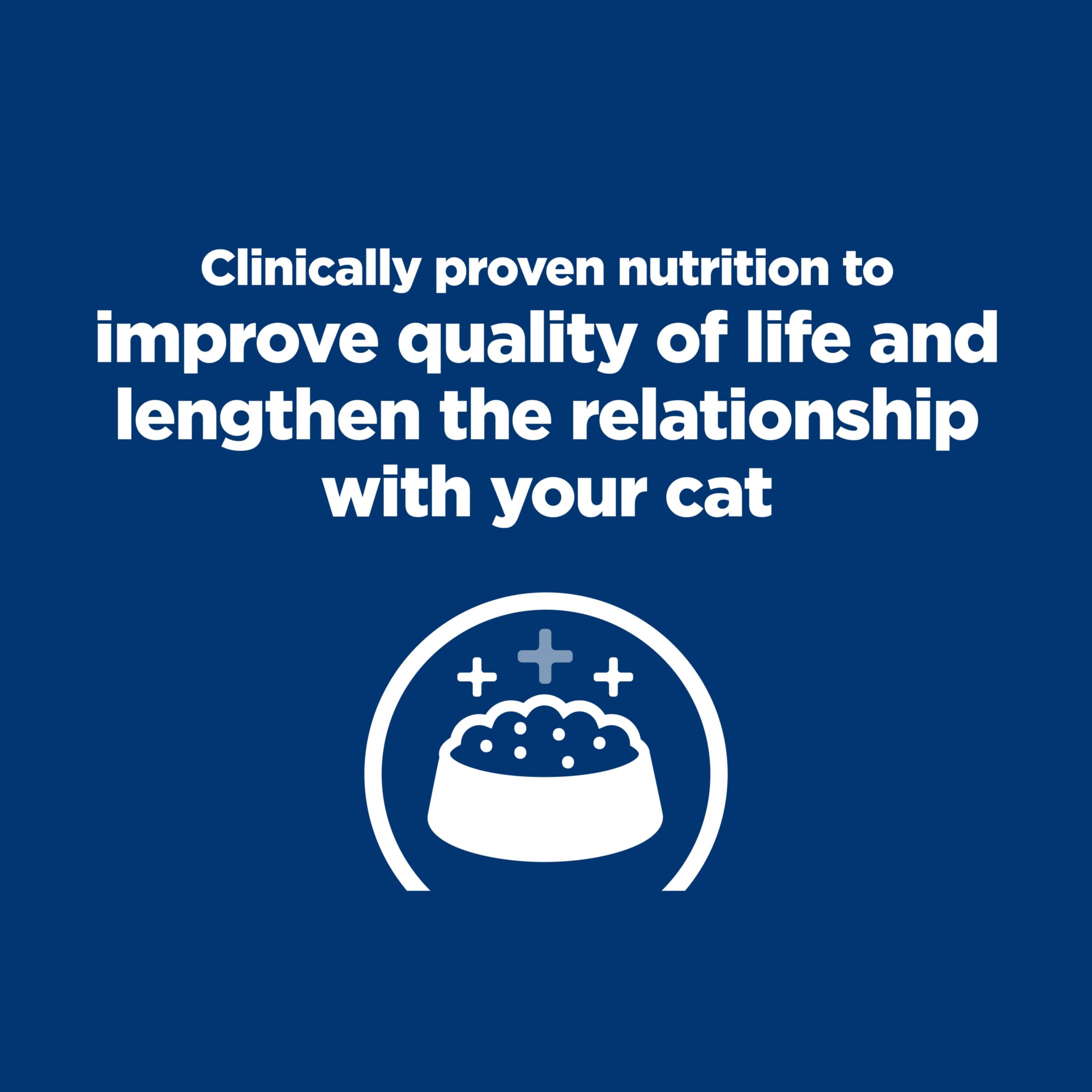 Proteínas esenciales de Hill's mantienen la masa muscular del gato