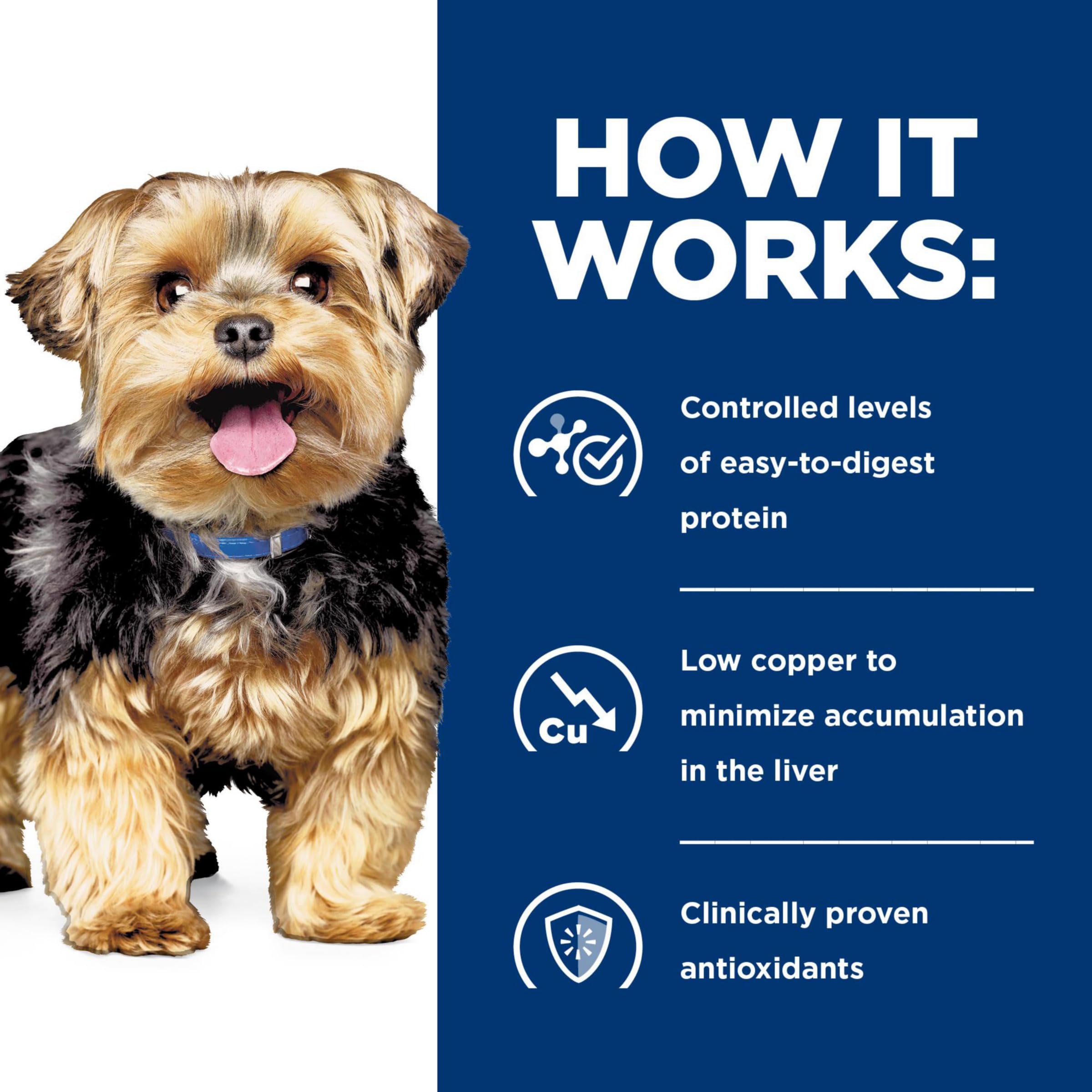 Hill's Prescription Diet l/d, cuidado hepático para perros activos
