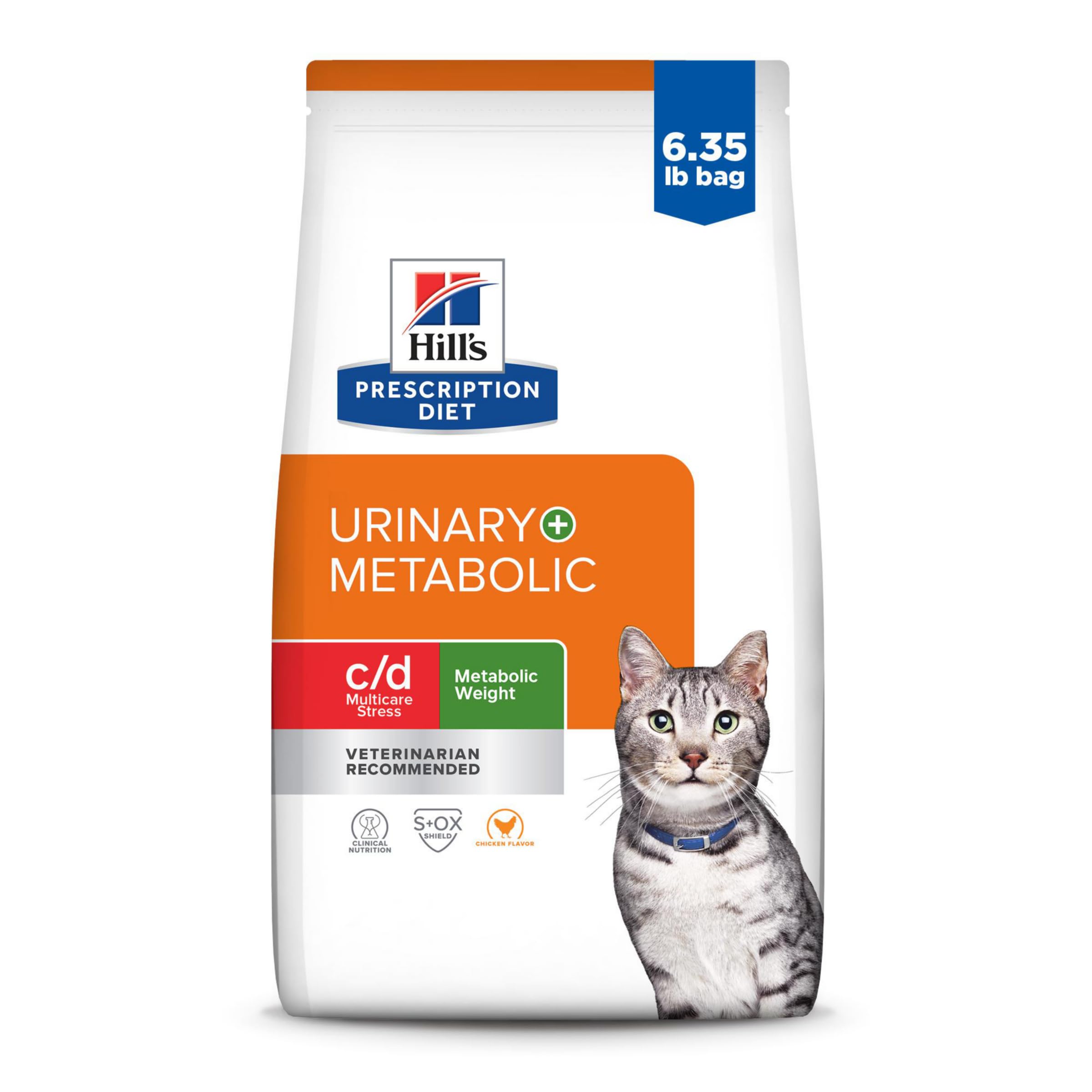 Hill's Prescription Diet Metabolic+Urinary Stress, bolsa de alimento para gatos, ayuda al control de peso.