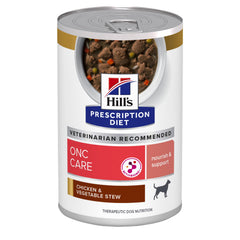 Hill's ONC Care estofado pollo y verduras en lata, sabor que anima a comer.