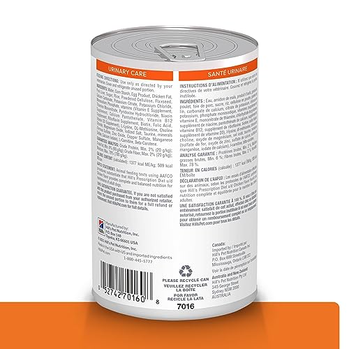 Hill's u/d, lata para perro, taurina y carnitina para salud cardíaca.