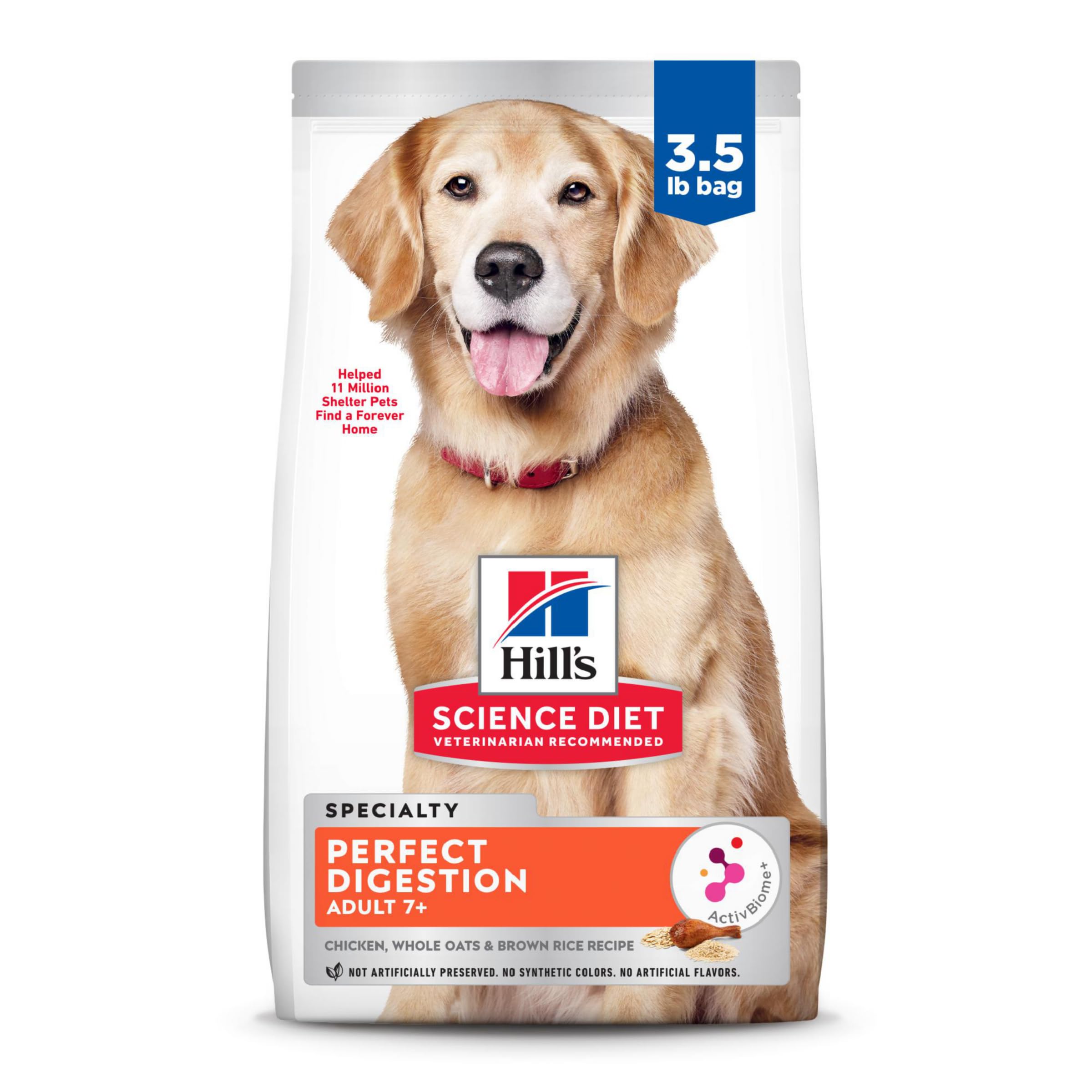Hill's Science Diet: alimento para perros 7+ enfocado en digestión óptima