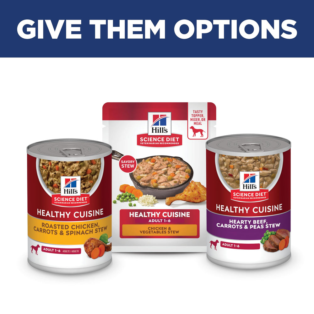 Hill's Science Diet sabor real de pollo con vegetales.