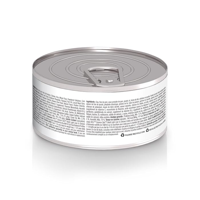 Hill's Science Diet Adult Light ingredientes naturales con vitaminas y aminoácidos