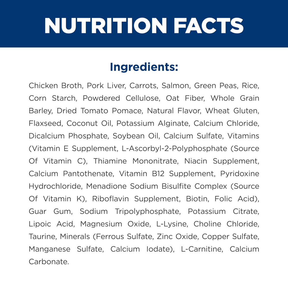 Hill's Science Diet Adult Perfect Weight contiene ingredientes naturales con salmón 355 g.