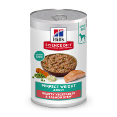 Hill's Science Diet Adult Perfect Weight con salmón y vegetales, estofado en lata 355 g.