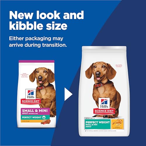 Hill's Science Diet Adult Perfect Weight, croquetas textura crujiente para perros pequeños.