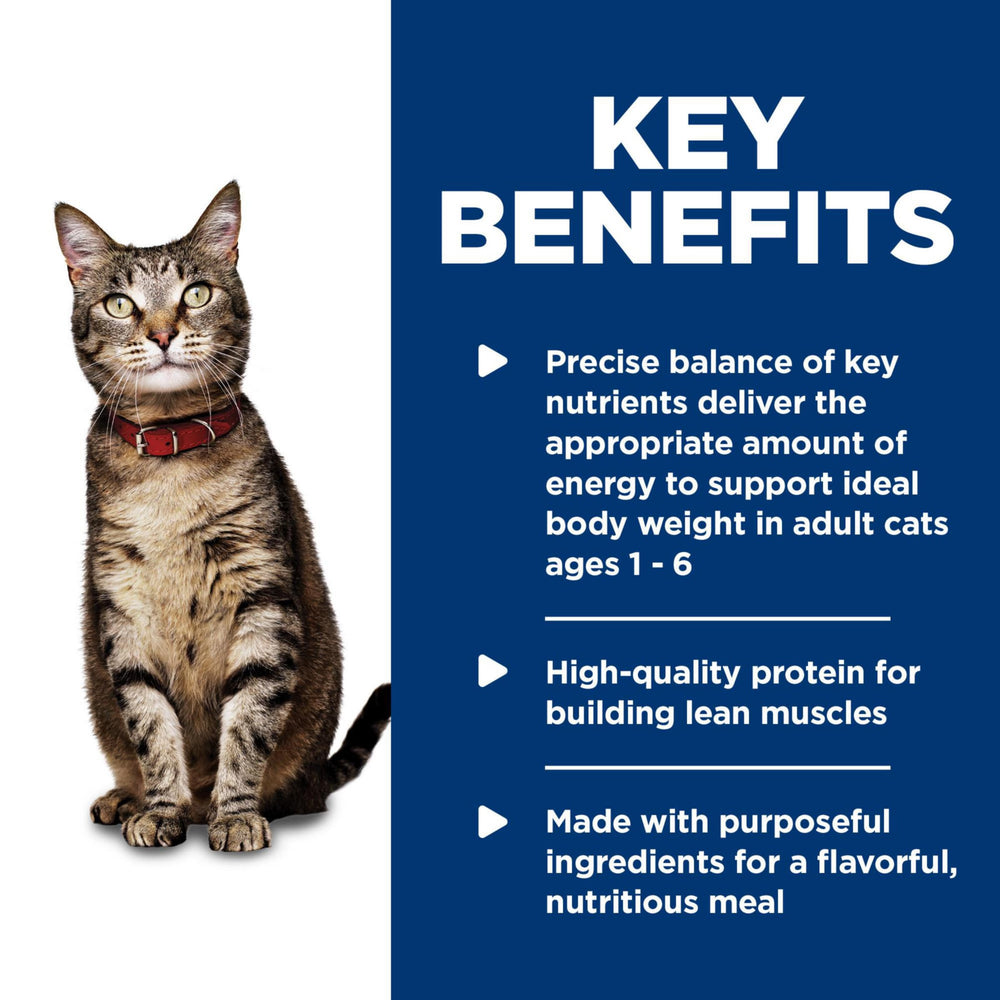 Hill's Science Diet lata proteina alta calidad para mantener musculos magros.