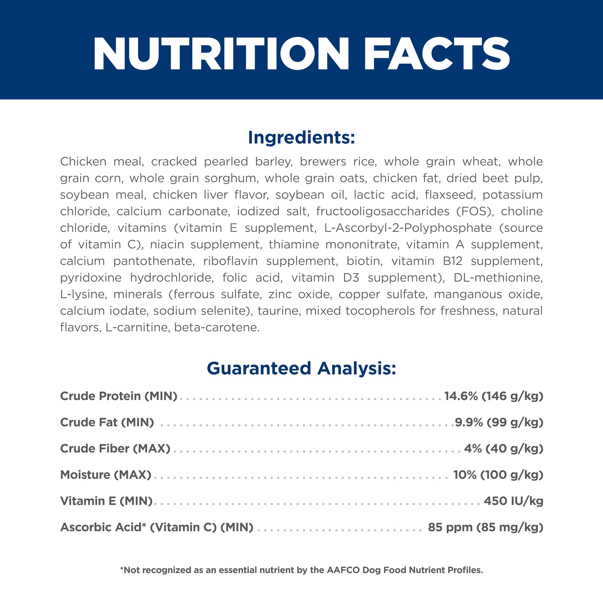 Hill's Science Diet Adult 7+ antioxidantes y minerales para funciones vitales.