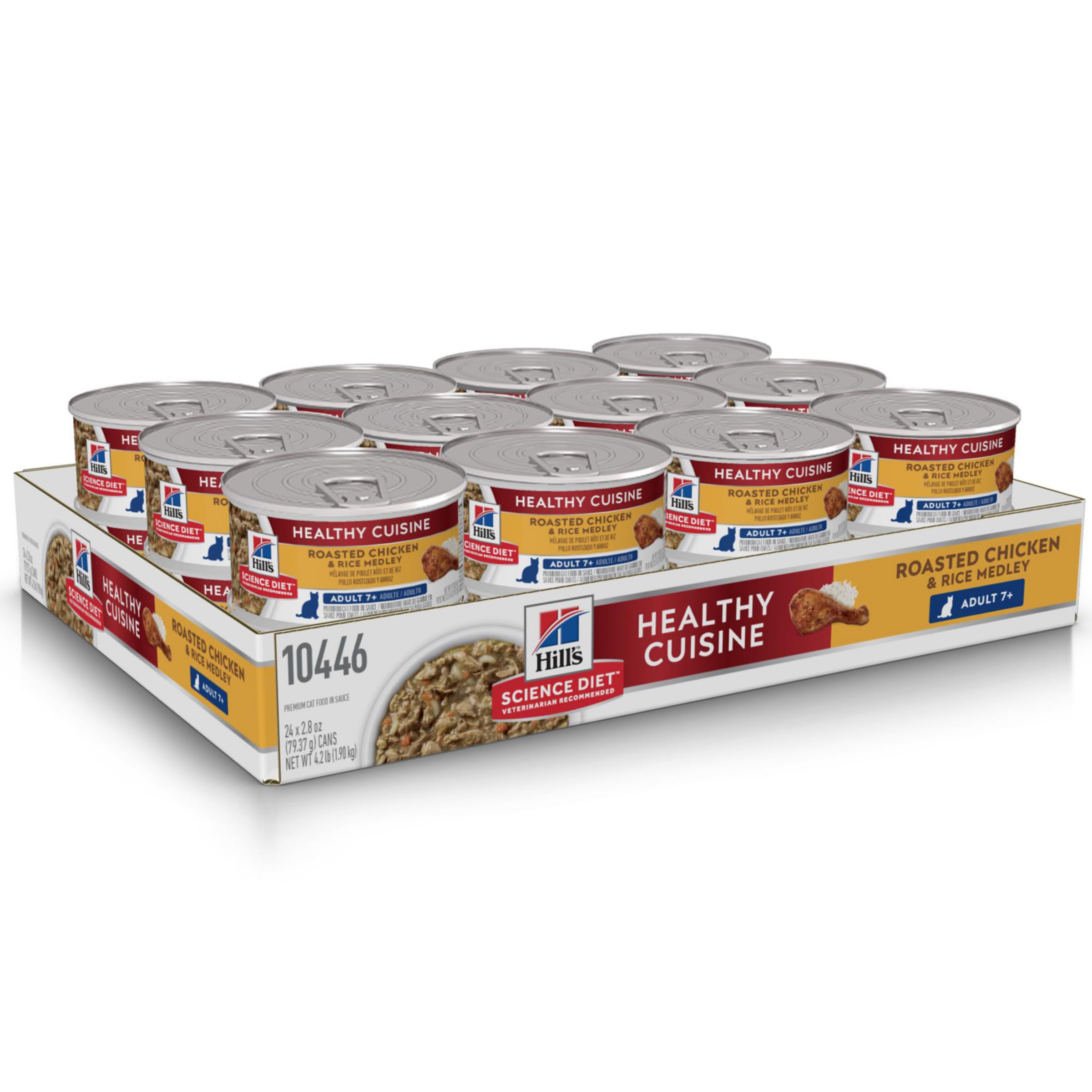 Hill's Science Diet Adult 7+ lata en tazón, textura suave para gusto del gato