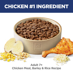Hill's Science Diet Adult 7+ favorece un pelaje saludable en perros adultos.