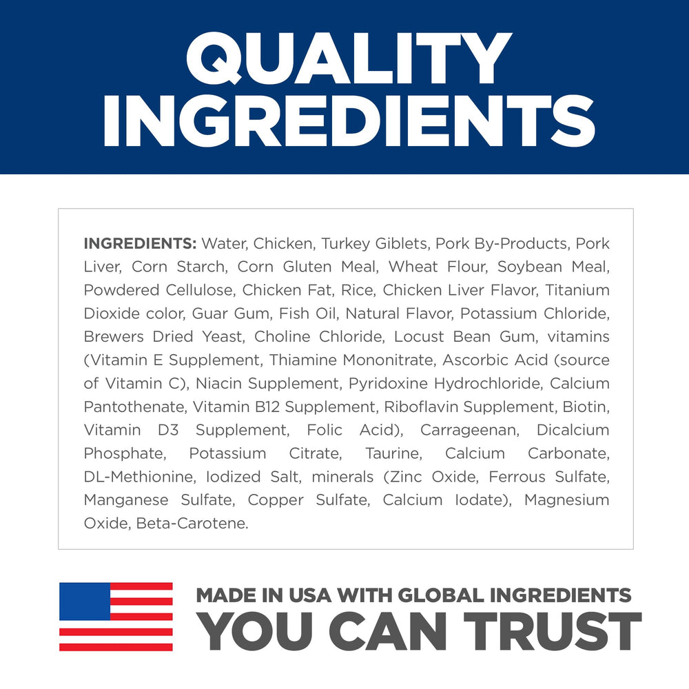 Hill's Science Diet Adult 7+ con pollo picado, lata húmeda, ingredientes naturales y aminoácidos