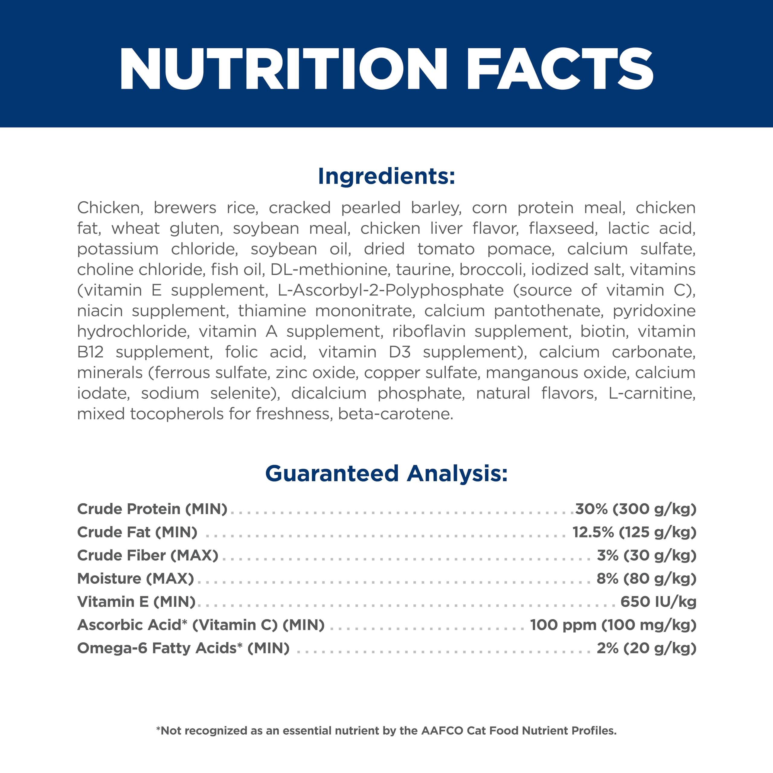 Ingredientes naturales de Hill's Science Diet Adulto 7+ Senior Vitality